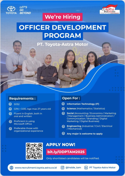 INFO LOWONGAN KERJA - OFFICER DEVELOPMENT PROGRAM (ODP)