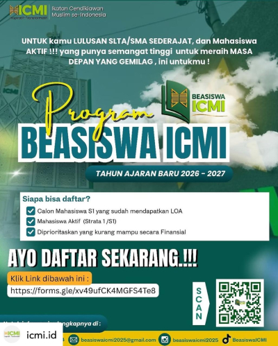INFO BEASISWA ICMI 2026-2027