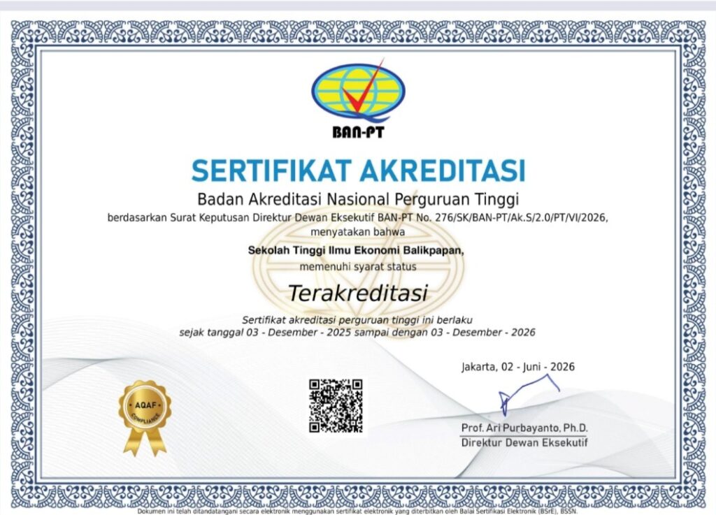 sertifikat akreditasi institusi